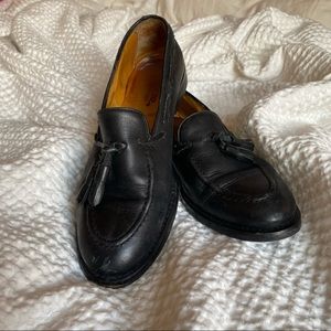 Italian Ambrose Brand Black Tassel Loafers (sz 38, fits 7.5)